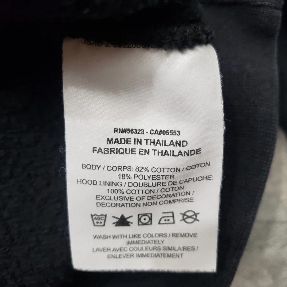 Nike Sweatshirt Men Large Black Pullover Hoodie Embroidered Logo